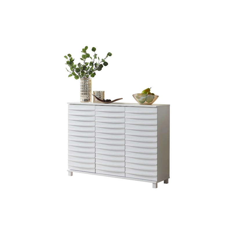 Sideboard Buffet Console Table Cabinet with Storage for Kitchen Dining Room and Living Room, White